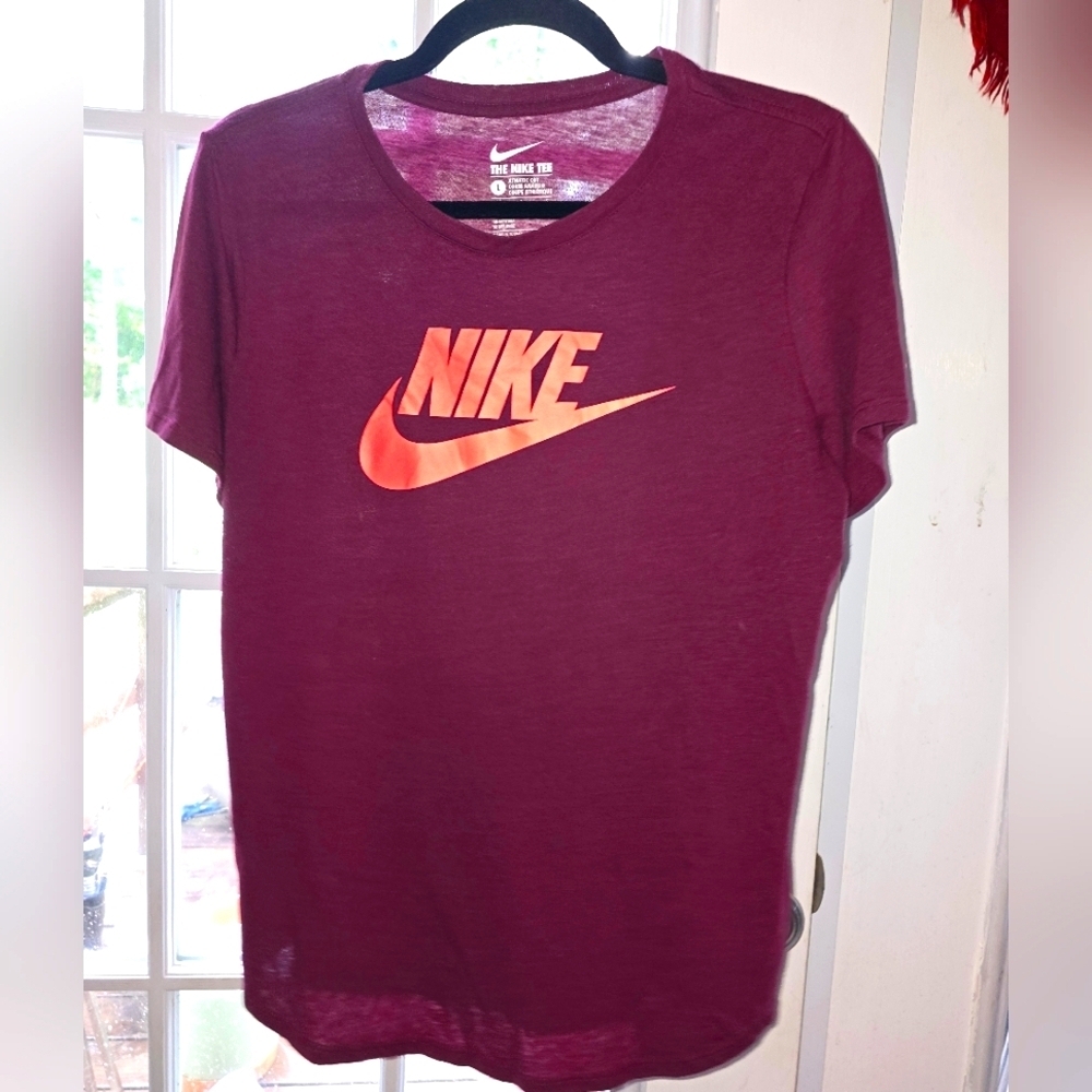 Nike Athletic Fit Tee Shirt | Men’s Large | Tri-Blend Logo Tee Virginia Tech